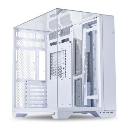 Lian Li O11 Vision Three sided tempered glass panels Dual chamber ATX Mid Tower - White - كيس - PC BUILDER QATAR - Best PC Gaming Store in Qatar 