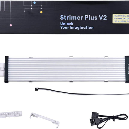 Lian Li Strimer Plus V2 12VHPWR to 12VHPWR Power Extension Cable - شريط إضاءة - PC BUILDER QATAR - Best PC Gaming Store in Qatar 