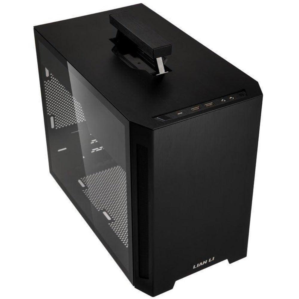 Lian Li TU150 Mini Tower Case with Tempered Glass black - كيس صغير Lian Li TU150 Mini Tower Case with Tempered Glass black - كيس صغير