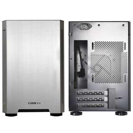 Lian Li TU150 Mini Tower Case with Tempered Glass Silver - صندوق - PC BUILDER QATAR - Best PC Gaming Store in Qatar 