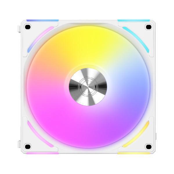Lian Li UNI FAN AL120 V2 Single Fan - White - مروحة تبريد Lian Li UNI FAN AL120 V2 Single Fan - White - مروحة تبريد