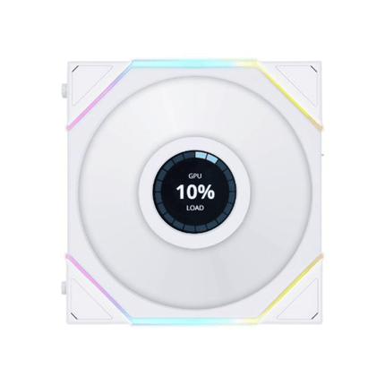 Lian Li UNI FAN TL 120 1.6" LCD Screen 3x120mm fans - White - مروحة تبريد - PC BUILDER QATAR - Best PC Gaming Store in Qatar 