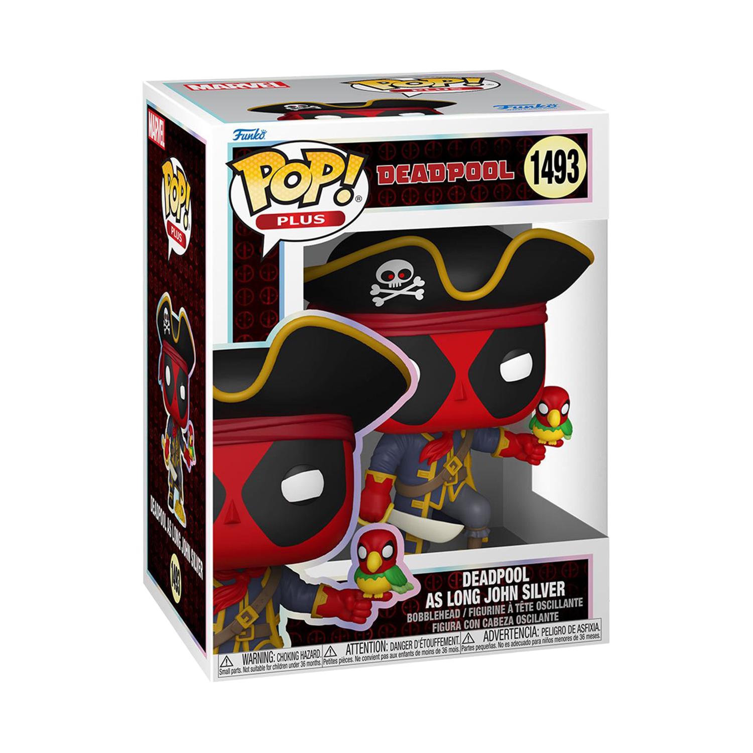 Funko Pop! Pop Plus! Marvel: Deadpool as Long John Silver - #1493 - مجسمات مارفل Funko Pop! Pop Plus! Marvel: Deadpool as Long John Silver - #1493 - مجسمات مارفل