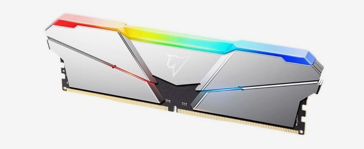 Netac Shadow Rgb 16Gb (2X8Gb) RAM DDR5 4800Mhz CL40 U-DIMM 288-Pin Silver - الذاكرة العشوائية