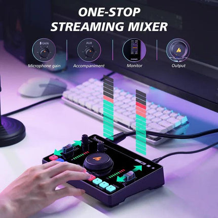 Maonocaster AMC2 NEO One-Stop Streaming Audio Mixer & Sound Card - مكسر للصوت - PC BUILDER QATAR - Best PC Gaming Store in Qatar 