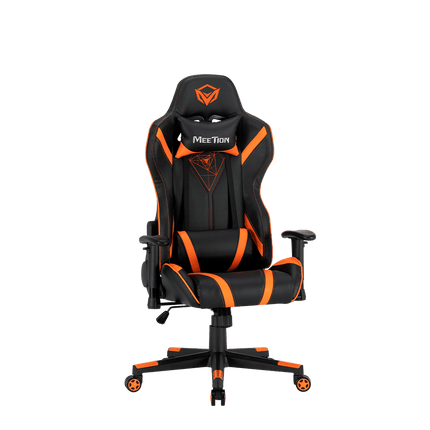 MeeTion 180 ° Adjustable Backrest E-Sport Gaming Chair CHR15 - Black and Orange - كرسي