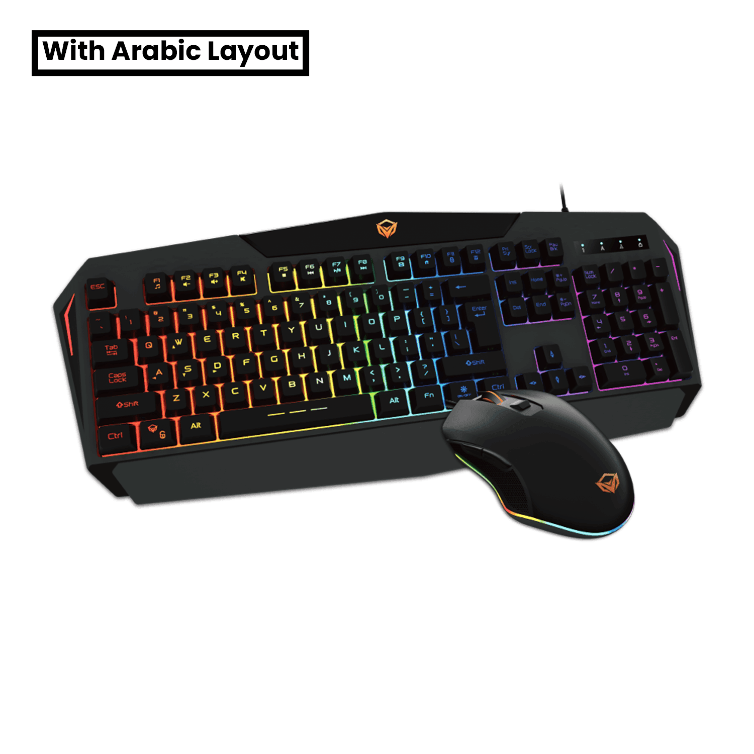 MeeTion Backlit C510 Mouse, English / Arabic Gaming Keyboard - ماوس و كيبورد مع احرف عربيه MeeTion Backlit C510 Mouse, English / Arabic Gaming Keyboard - ماوس و كيبورد مع احرف عربيه