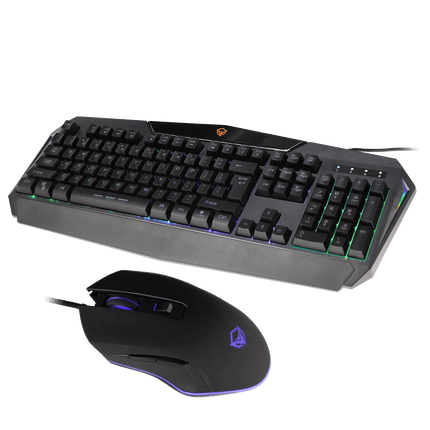 MeeTion 2 in 1 PC Gaming Kit C510 Mouse, English / Arabic Keyboard - ماوس و كيبورد مع احرف عربيه