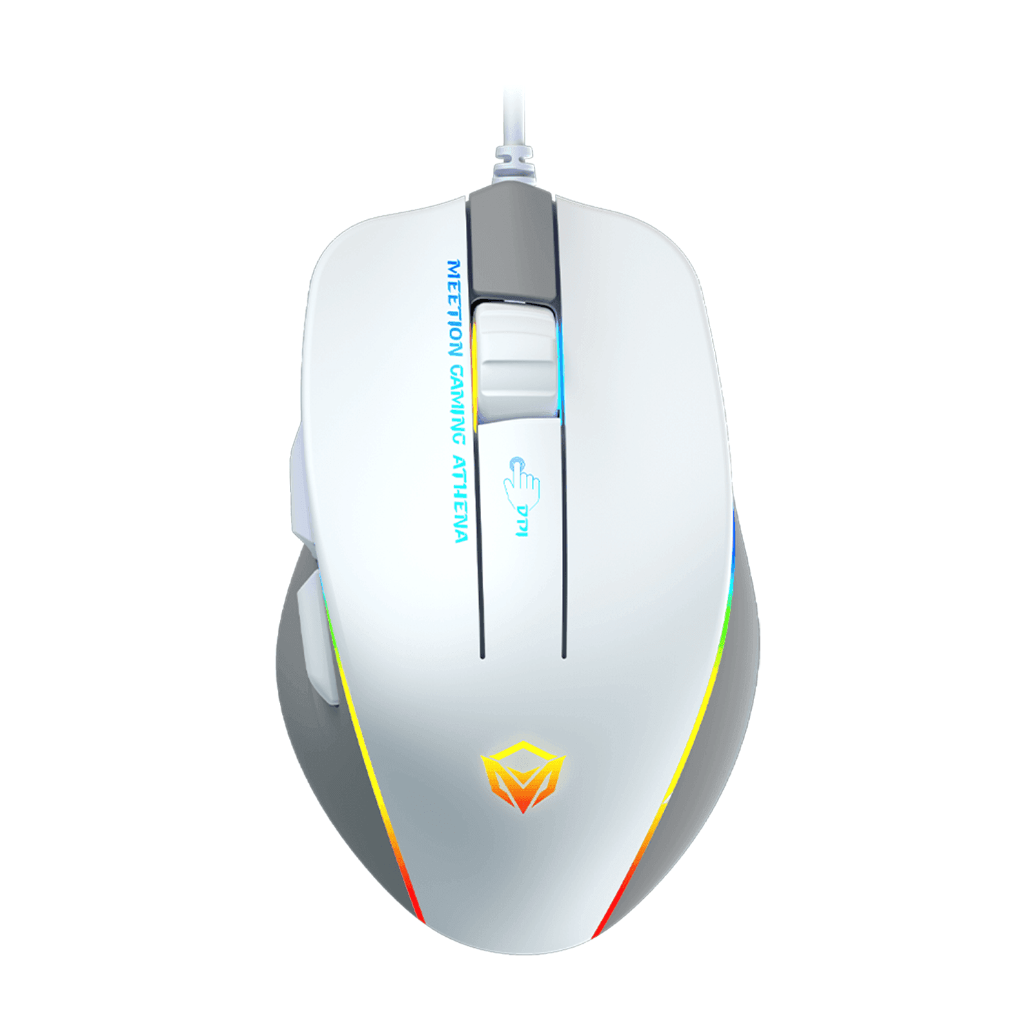 MeeTion GM230 Wired Weight Adjusted Gaming Mouse - White - ماوس MeeTion GM230 Wired Weight Adjusted Gaming Mouse - White - ماوس