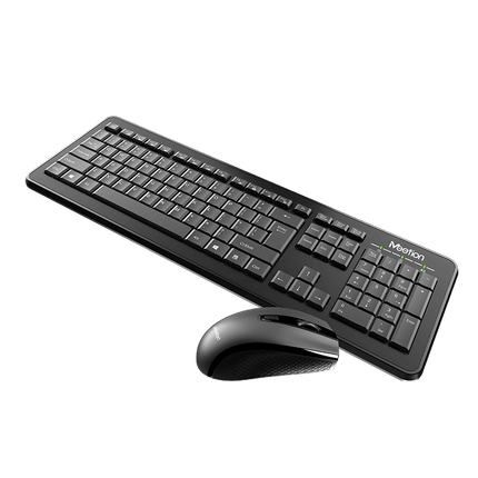 MeeTion Little 2.4Ghz Wireless Mouse and Keyboard Combo - black - لوحة مفاتيح و فأرة⁩