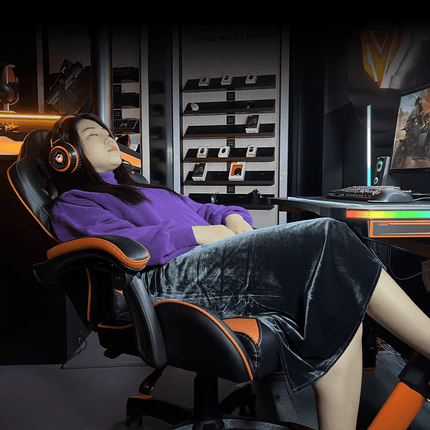 MeeTion Professional Gaming Chair CH04 - Black and Orange - كرسي