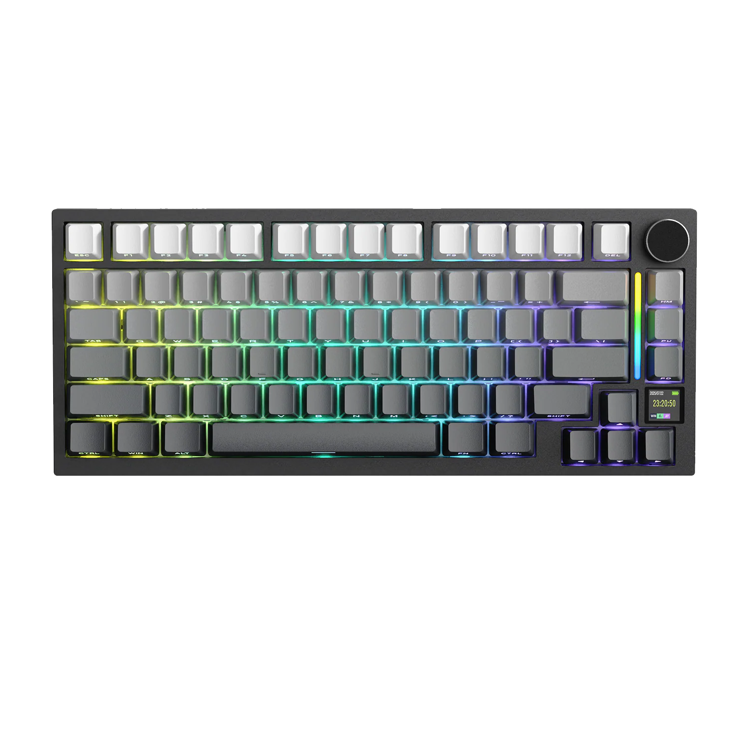 ATTACK SHARK X820Ultra Tri-mode Wireless Gasket Mechanical Keyboard with Smart Display Moon Night & Shark Switch, Black - كيبورد ميكانيكي أسود ATTACK SHARK X820Ultra Tri-mode Wireless Gasket Mechanical Keyboard with Smart Display Moon Night & Shark Switch, Black - كيبورد ميكانيكي أسود
