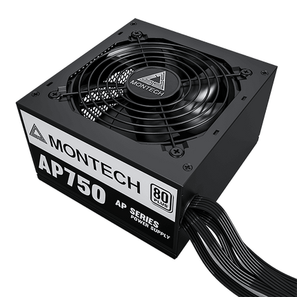 Montech AP750 80+ White Non Modular Power Supply - مزود الطاقة - PC BUILDER QATAR - Best PC Gaming Store in Qatar 