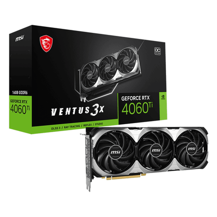 MSI Geforce RTX 4060 Ti Ventus 3X 16g OC Edition - كرت شاشة