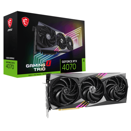 MSI GeForce RTX 4070 Gaming X Trio 12G GDDR6X Graphics Card - كرت شاشة - PC BUILDER QATAR - Best PC Gaming Store in Qatar 