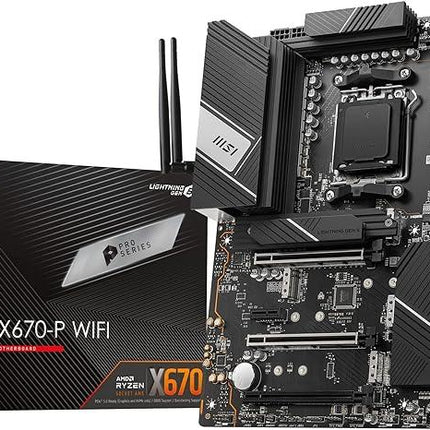 MSI PRO X670-P WIFI DDR5 AMD MOTHERBOARD - اللوحة الأم - PC BUILDER QATAR - Best PC Gaming Store in Qatar 