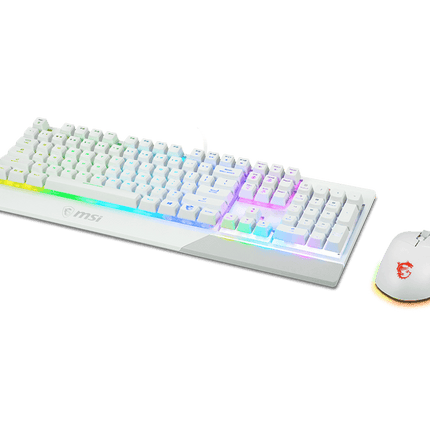 MSI Vigor GK30 Arabic Gaming Keyboard & Mouse Combo - White - لوحة مفاتيح و فأرة - PC BUILDER QATAR - Best PC Gaming Store in Qatar 