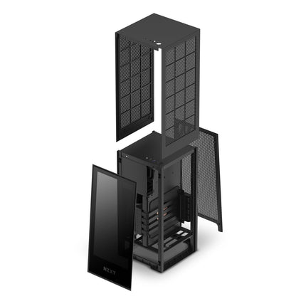 NZXT H1 Tempered Glass Mini ITX Case - Black - صندوق - PC BUILDER QATAR - Best PC Gaming Store in Qatar 