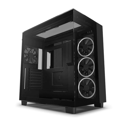 NZXT H9 Elite ATX Mid Tower Case - Black - صندوق - PC BUILDER QATAR - Best PC Gaming Store in Qatar 