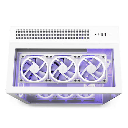 NZXT H9 Elite ATX Mid Tower Case - White - صندوق - PC BUILDER QATAR - Best PC Gaming Store in Qatar 