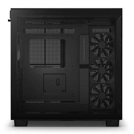 NZXT H9 Flow ATX Mid Tower Case - black - صندوق - PC BUILDER QATAR - Best PC Gaming Store in Qatar 