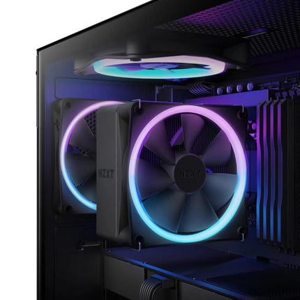 NZXT T120 RGB Air Cooler - Black - مبرد هوائي - PC BUILDER QATAR - Best PC Gaming Store in Qatar 