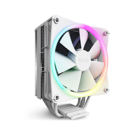 NZXT T120 RGB Air Cooler - White - مبرد هوائي - PC BUILDER QATAR - Best PC Gaming Store in Qatar 