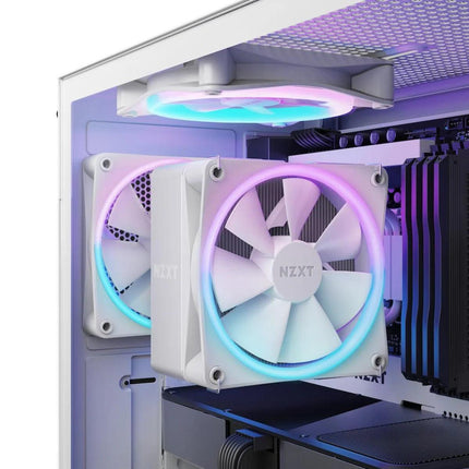 NZXT T120 RGB Air Cooler - White - مبرد هوائي - PC BUILDER QATAR - Best PC Gaming Store in Qatar 