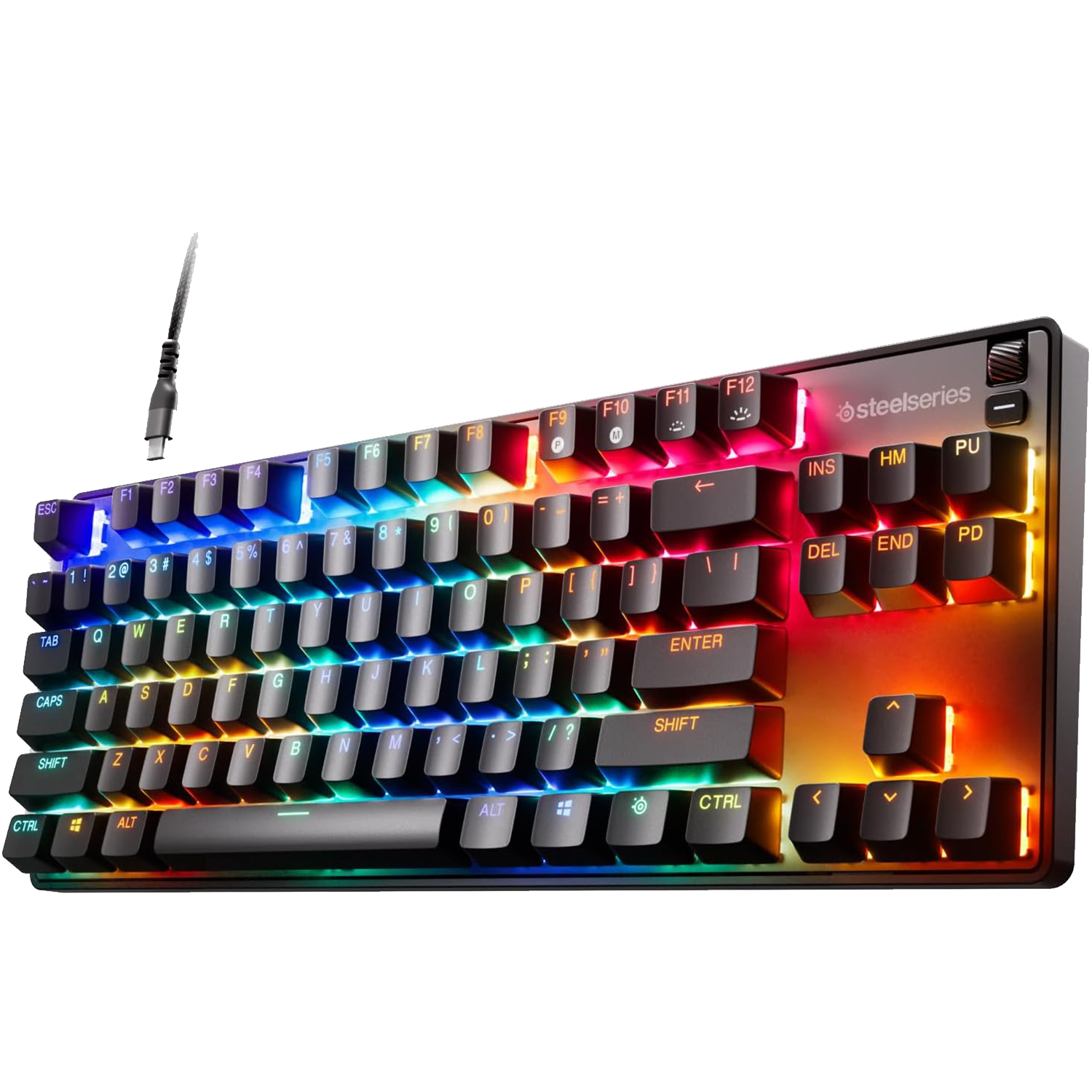 SteelSeries Apex 9 TKL (US) - Mechanical Gaming Keyboard WITH LINEAR OPTICAL SWITCHES  كيبورد ميكانيكي احترافي