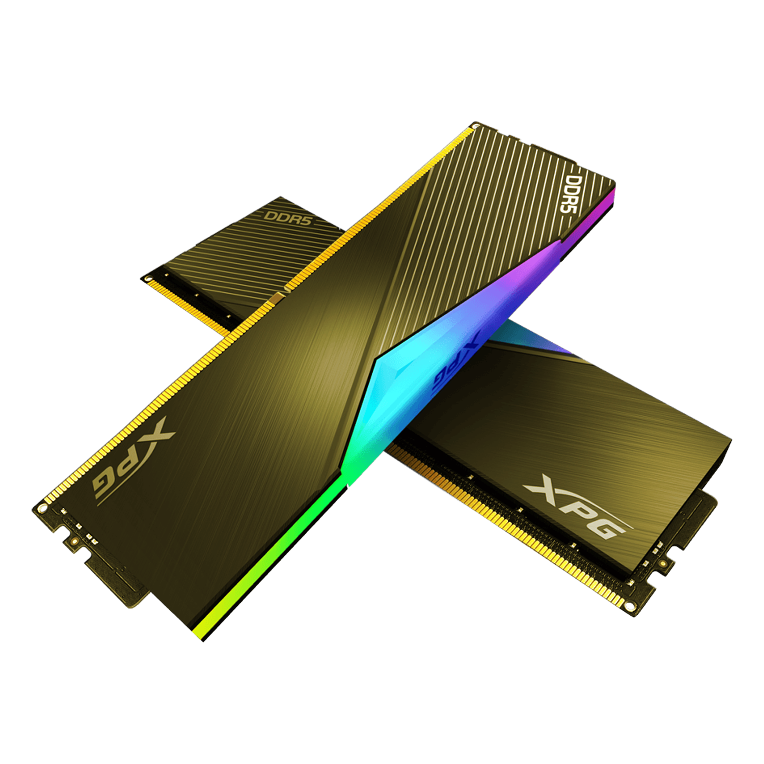 ADATA XPG Lancer RGB 32GB (16GBx2), DDR5, Speed Up to 6000Mhz CL30 Limited Edition Gold - الذاكرة العشوائية
