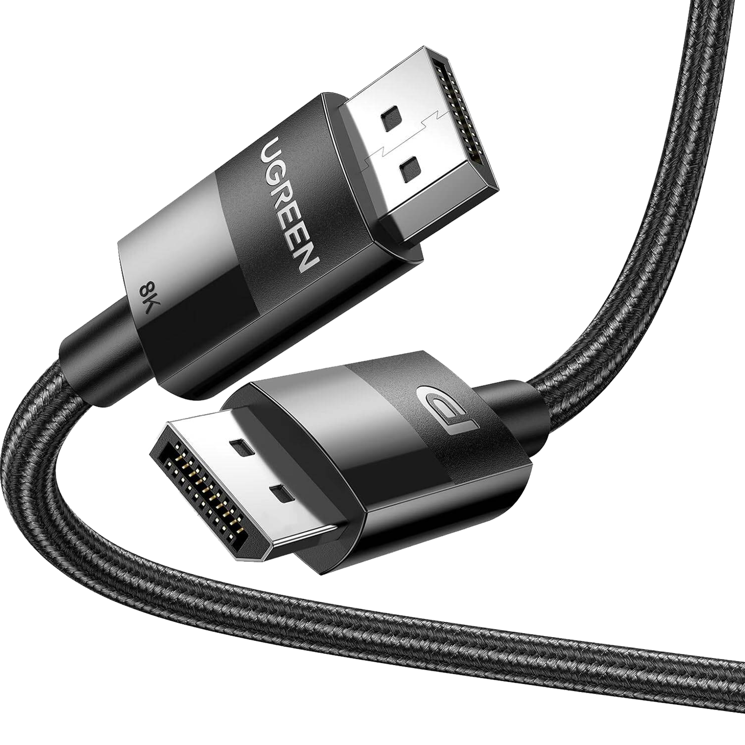 UGREEN DisplayPort 1.4 Cable 8K@60Hz 4K@144Hz, 6.6 FT (2M) DP to DP High Speed HDR HBR3 DSC Monitor Graphics Card PC Laptop - 2M كيبل