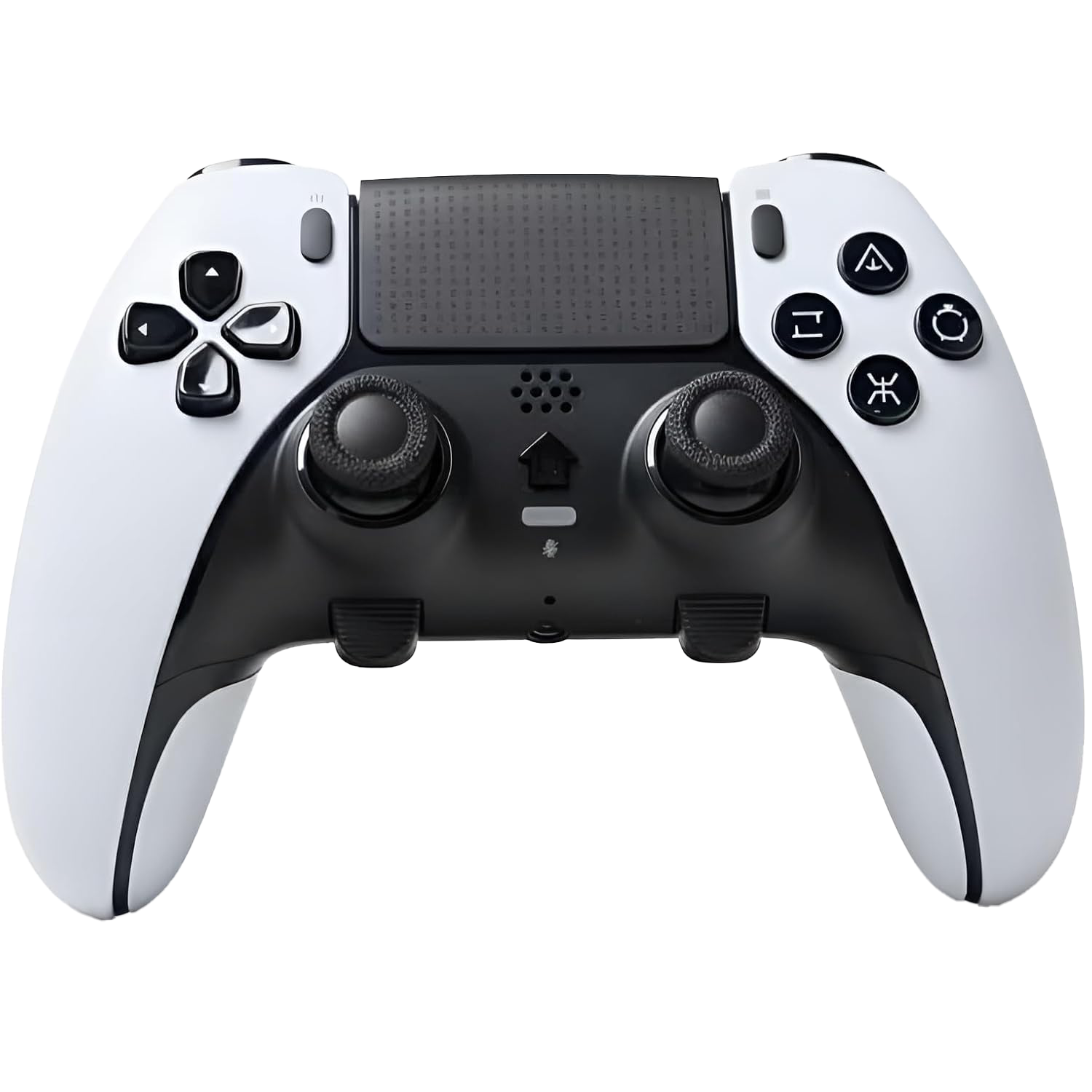 EpicArma PS5 & PC Wireless Controller Gamepad, 6-Axis Gyro, Custom Rear Triggers, White - وحدة تحكم EpicArma PS5 & PC Wireless Controller Gamepad, 6-Axis Gyro, Custom Rear Triggers, White - وحدة تحكم