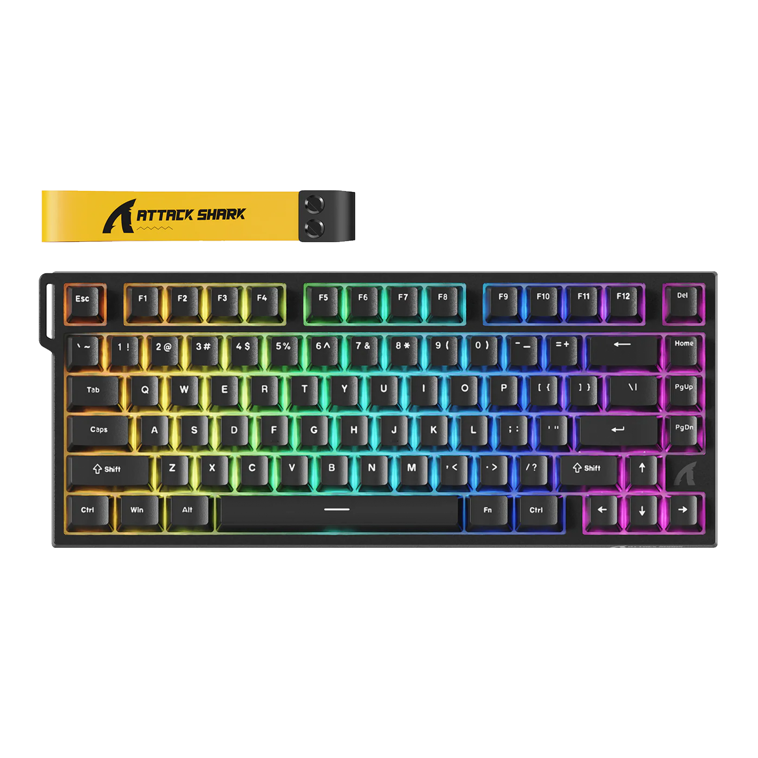 ATTACK SHARK R82 HE Rapid Trigger Keyboard Magnetic Switch with 0.005MM RT Black - كيبورد مغناطيسي أسود ATTACK SHARK R82 HE Rapid Trigger Keyboard Magnetic Switch with 0.005MM RT Black - كيبورد مغناطيسي أسود