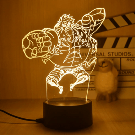 One Piece Figure 3D LED Night Light Luffy GEAR 4 Figure Toys Table Lamp - مجسم انمي ثلاثي الابعاد - PC BUILDER QATAR - Best PC Gaming Store in Qatar 