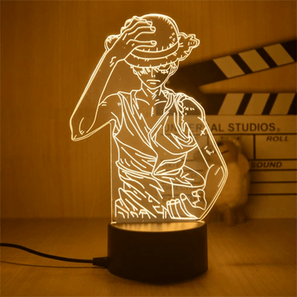 One Piece Figure 3D LED Night Light Monkey D.luffy Figure Toys Table Lamp - مجسم انمي ثلاثي الابعاد - PC BUILDER QATAR - Best PC Gaming Store in Qatar 