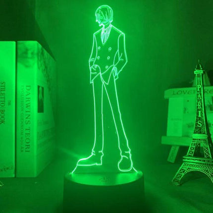 One Piece Figure 3D LED Night Light Sanji Figure Toys Table Lamp - مجسم انمي ثلاثي الابعاد - PC BUILDER QATAR - Best PC Gaming Store in Qatar 