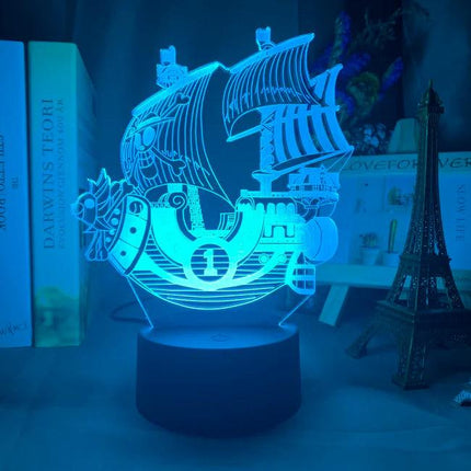 One Piece Figure 3D LED Night Light Sunny Go Figure Toys Table Lamp - مجسم انمي ثلاثي الابعاد - PC BUILDER QATAR - Best PC Gaming Store in Qatar 