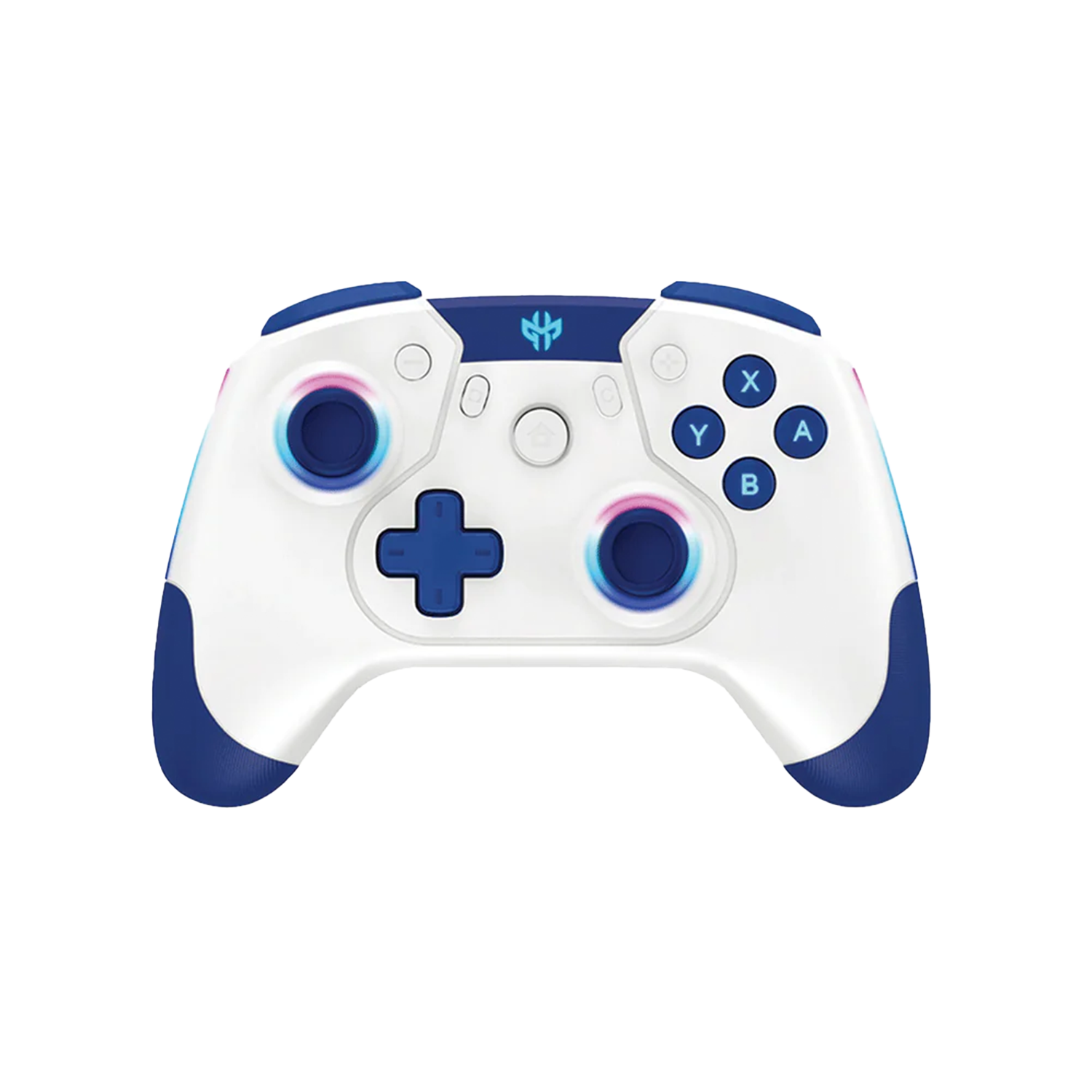 GXM Alpha Pro Wireless Controller RGB, 6-Axis Drive, Wired & Wireless Connectivity For Nintendo Switch/Android/IOS/PC White - وحدة تحكم