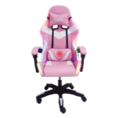 CHATTY Gaming Chair Ergonomic Backres PINK - RGB - كرسي وردي