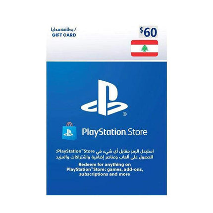 PlayStation Lebanon $60 - بطاقة شحن - PC BUILDER QATAR - Best PC Gaming Store in Qatar 