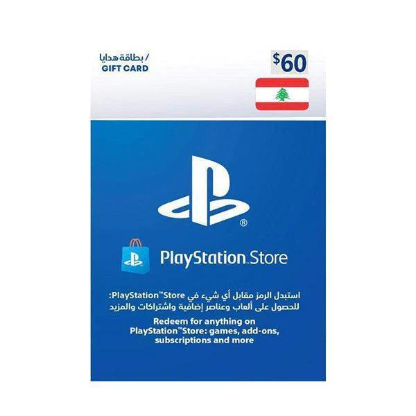 PlayStation Lebanon $60 - بطاقة شحن PlayStation Lebanon $60 - بطاقة شحن