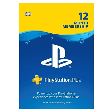 Playstation Plus 12 Months UK - بطاقة هدية
