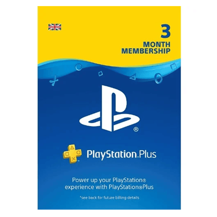 Playstation Plus 3 Months UK - بطاقة هدية