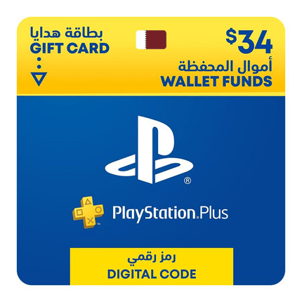 PlayStation Qatar Top Up $34 - بطاقة هدية