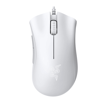 Razer DeathAdder Essentials Wired Gaming Mouse - White - فأرة - PC BUILDER QATAR - Best PC Gaming Store in Qatar 