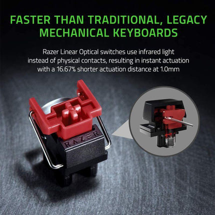 Razer Huntsman Mini 60% linear optical switch Gaming Keyboard - Red Switch - لوحة مفاتيح - PC BUILDER QATAR - Best PC Gaming Store in Qatar 