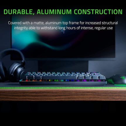 Razer Huntsman Mini 60% Optical Black Keyboard - Clicky Purple Switch - لوحة مفاتيح - PC BUILDER QATAR - Best PC Gaming Store in Qatar 