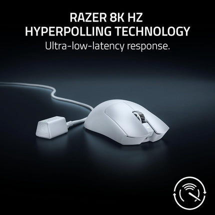 Razer Viper V3 PRO Ultra-lightweight Hyperspeed Symmetrical Esports Gaming Mouse - White - ماوس - PC BUILDER QATAR - Best PC Gaming Store in Qatar 