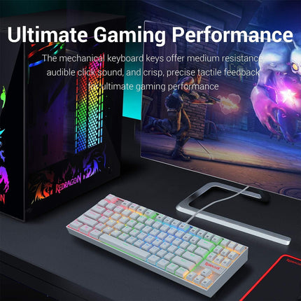 Redragon K552 Mechanical Gaming Keyboard RGB LED Backlit Wired with Anti-Dust Proof Switches - لوحة مفاتيح - PC BUILDER QATAR - Best PC Gaming Store in Qatar 