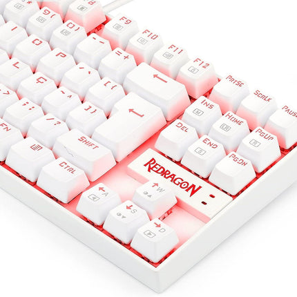 Redragon KUMARA Wired Mechanical Keyboard - White- لوحة مفاتيح - PC BUILDER QATAR - Best PC Gaming Store in Qatar 
